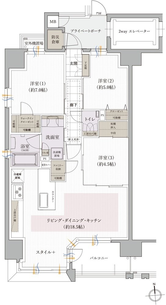 クレアホームズ岩崎ザ・リミテッド 間取り C type