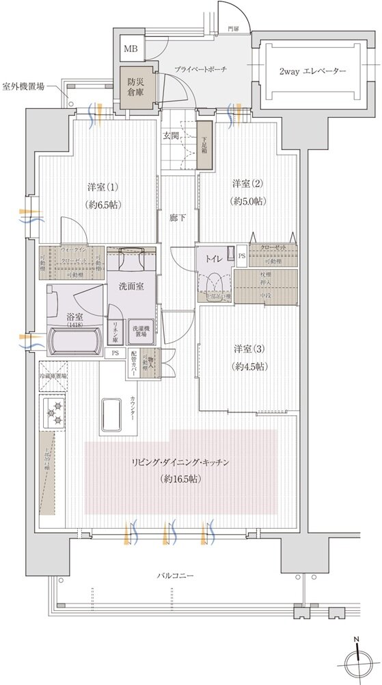 クレアホームズ岩崎ザ・リミテッド 間取り A type【BASIC PLAN】