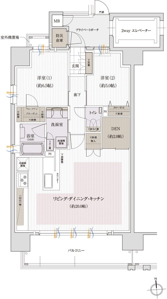 クレアホームズ岩崎ザ・リミテッド 間取り A type【MANU PLAN2】
