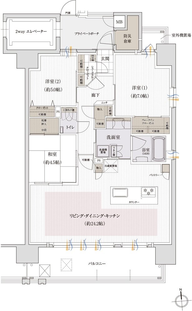 クレアホームズ岩崎ザ・リミテッド 間取り B type【MANU PLAN1】