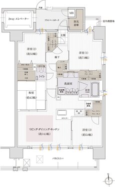 クレアホームズ岩崎ザ・リミテッド 間取り B type【MANU PLAN2】