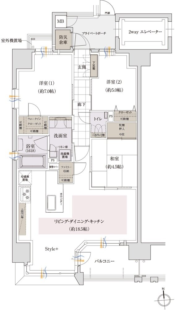 クレアホームズ岩崎ザ・リミテッド 間取り C type【MANU PLAN1】