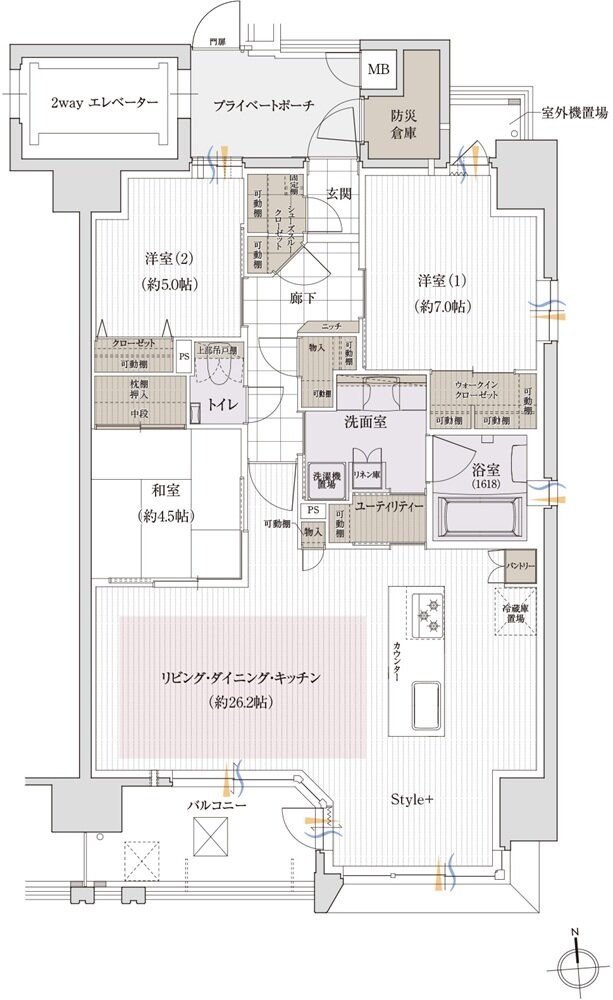 クレアホームズ岩崎ザ・リミテッド 間取り D type【MANU PLAN1】