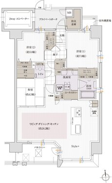 クレアホームズ岩崎ザ・リミテッド 間取り D type【MANU PLAN1】