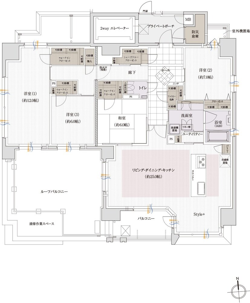 クレアホームズ岩崎ザ・リミテッド 間取り E type【MANU PLAN1】