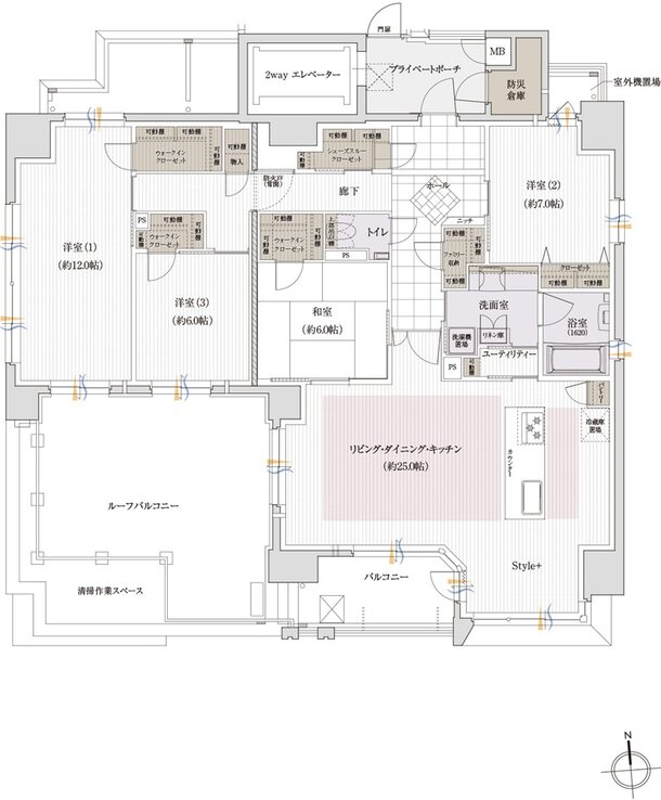 クレアホームズ岩崎ザ・リミテッド 間取り E type【MANU PLAN1】