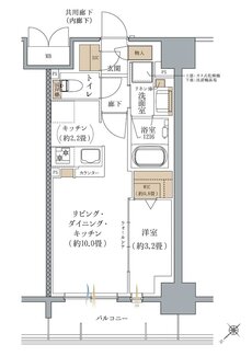 ヴェリテモア大阪梅田 間取り Bタイプ