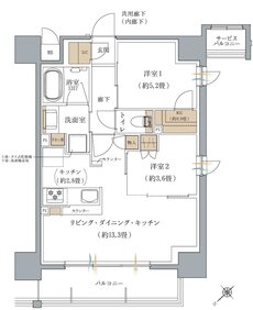 ヴェリテモア大阪梅田 間取り Dタイプ