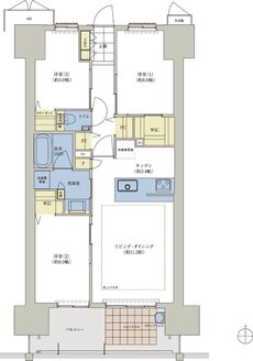 ロイヤルガーデンタワー天神町 間取り 71-B TYPE