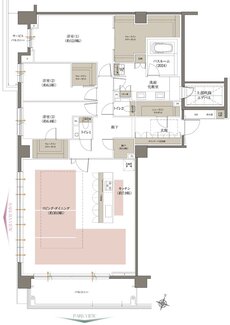 アトラス芦屋 間取り Iタイプ SKY GALLERY