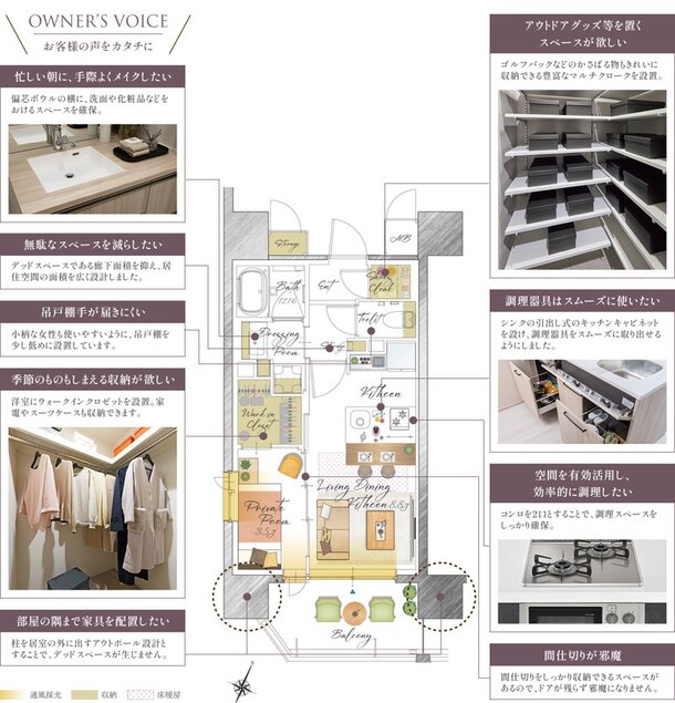 ソルティア京橋リバーフロント 間取り A1タイプ