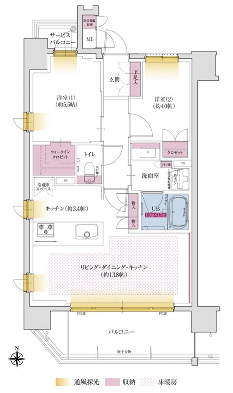 ソルティア池田さくら通り 間取り A type