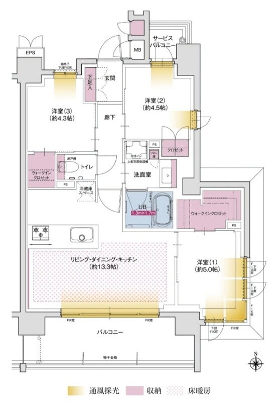 ソルティア池田さくら通り 間取り C type