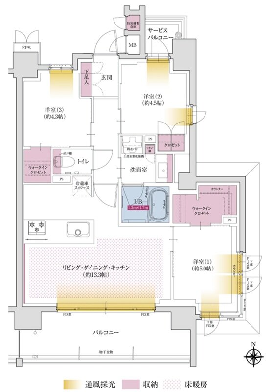 ソルティア池田さくら通り 間取り C type