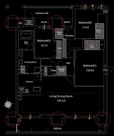 プレサンス ロジェ 姫路キャスティア 間取り Hタイプ(Premium Plan)