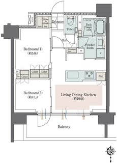 クリオ練馬ブライトマークス 間取り Aタイプ
