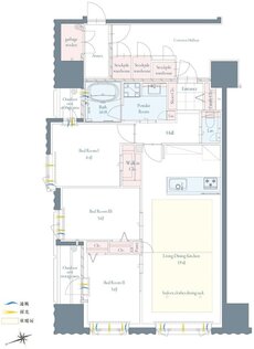 グランドパレス小倉城下 ザ・マークス 間取り A type