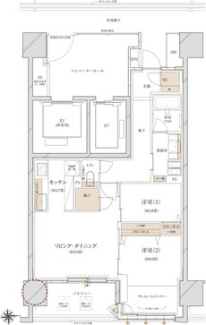 ウィザースレジデンス秋田ザ・タワー 間取り C type