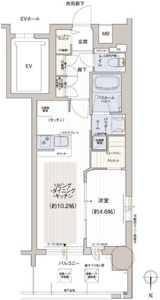 プレサンス ロジェ 京都二条 WEST 間取り Bタイプ