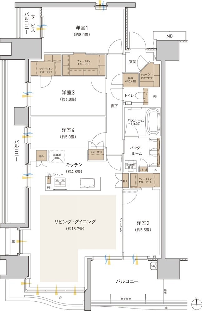 プレミストつくば研究学園 間取り BH-1 type