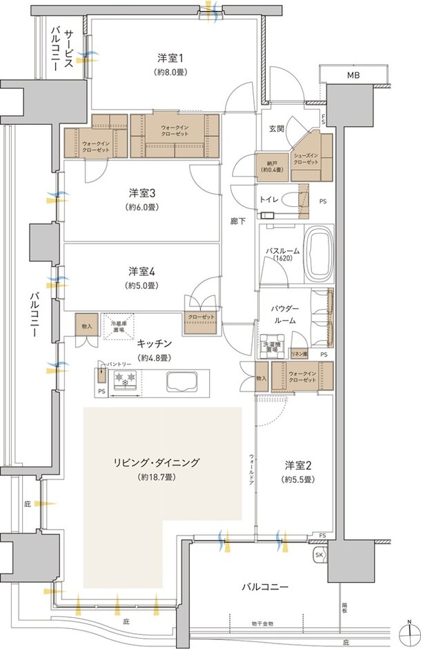 プレミストつくば研究学園 間取り BH1 type