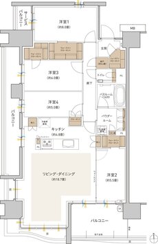 プレミストつくば研究学園 間取り BH1 type