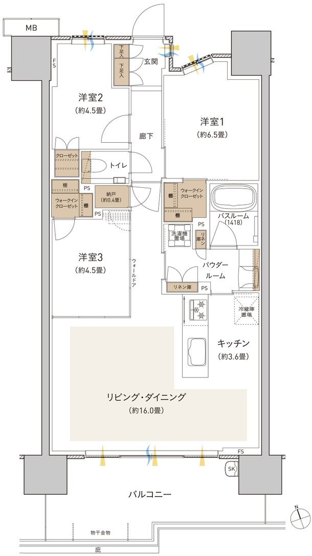 プレミストつくば研究学園 間取り CU type