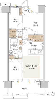 プレミストつくば研究学園 間取り CM-1 type