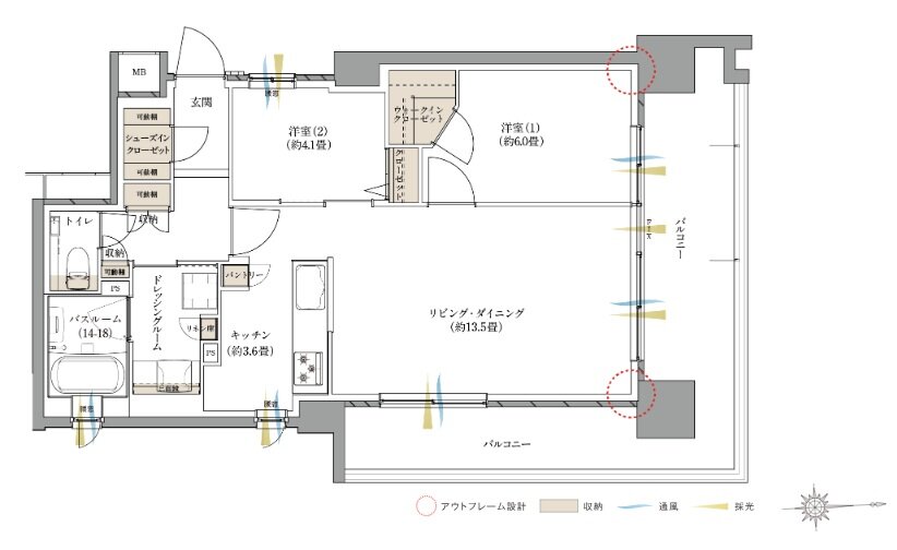 ザ・サーパス高松錦町 間取り Iタイプ