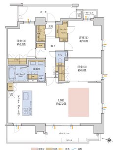 （仮称）ワコーレ灘駅近・王子公園近接マンションプロジェクト 間取り H type