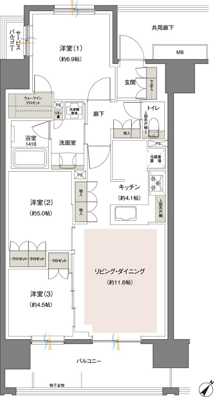 レーベン東川口III・IV project 間取り A type【III】