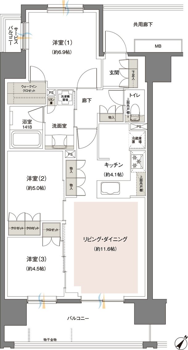 レーベン東川口III・IV project 間取り A type【III】