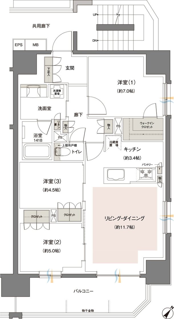 レーベン東川口III・IV project 間取り C type【III】