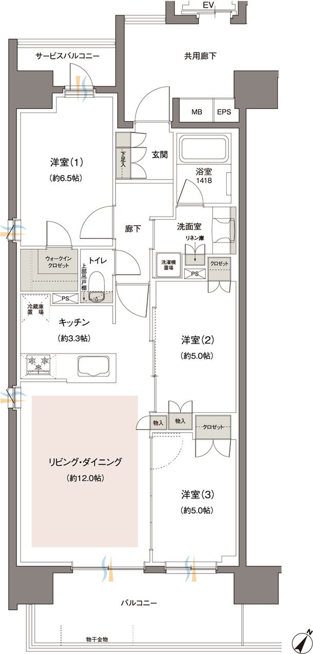 レーベン東川口III・IV project 間取り A type【IV】