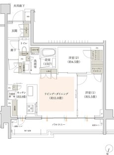 リビオ駒沢大学レジデンス 間取り Gタイプ
