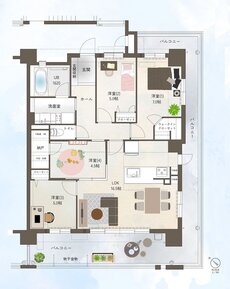 アルフィーネ志免中央 間取り Dタイプ