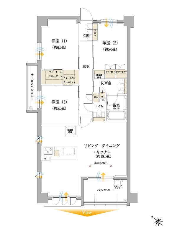 サンクレーア長久手はなみずき通 間取り A type