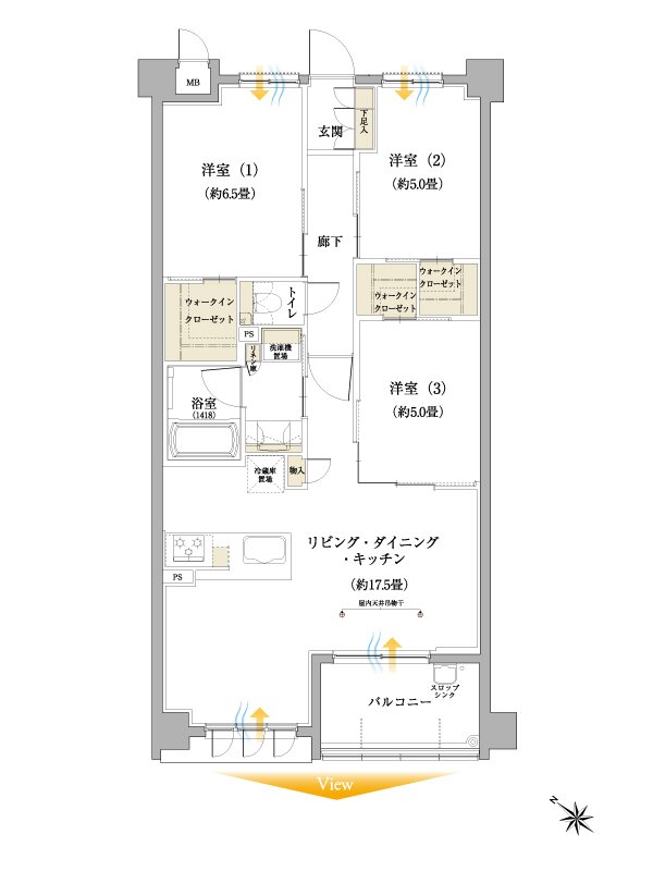 サンクレーア長久手はなみずき通 間取り B type