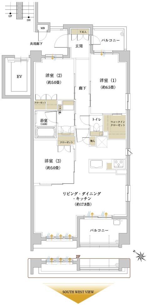 サンクレーア長久手はなみずき通 間取り E type