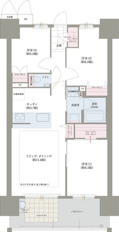 ロイヤルガーデン吉野本町ザ・レジデンス 間取り 70-D TYPE
