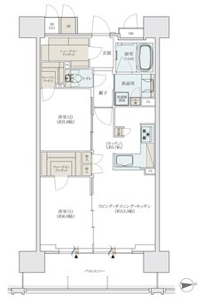 リバーガーデン都島 間取り B type