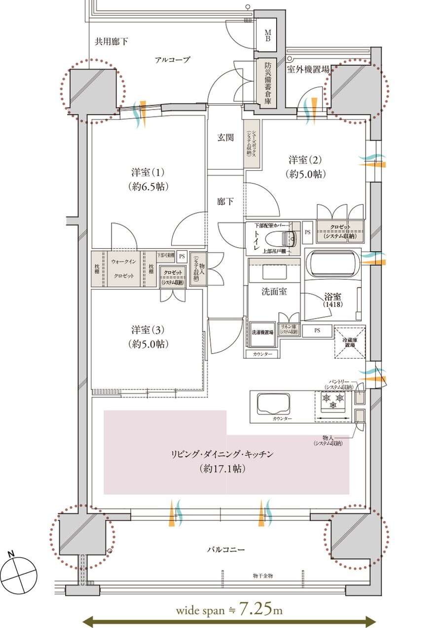 レ・ジェイド上前津 間取り E type