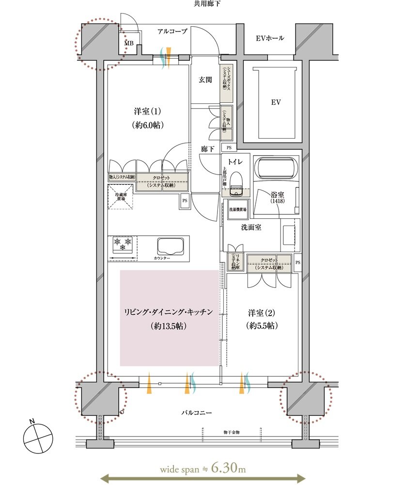 レ・ジェイド上前津 間取り D type