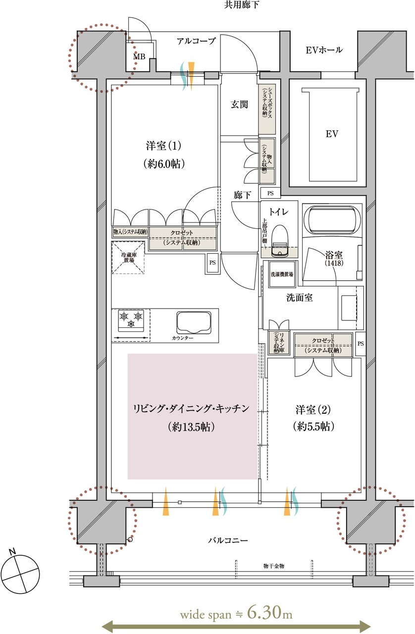 レ・ジェイド上前津 間取り D type