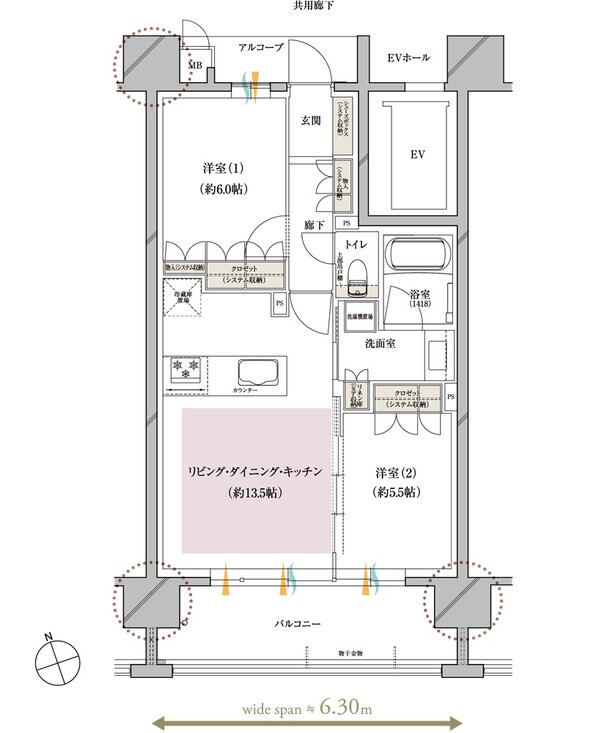 レ・ジェイド上前津 間取り D type