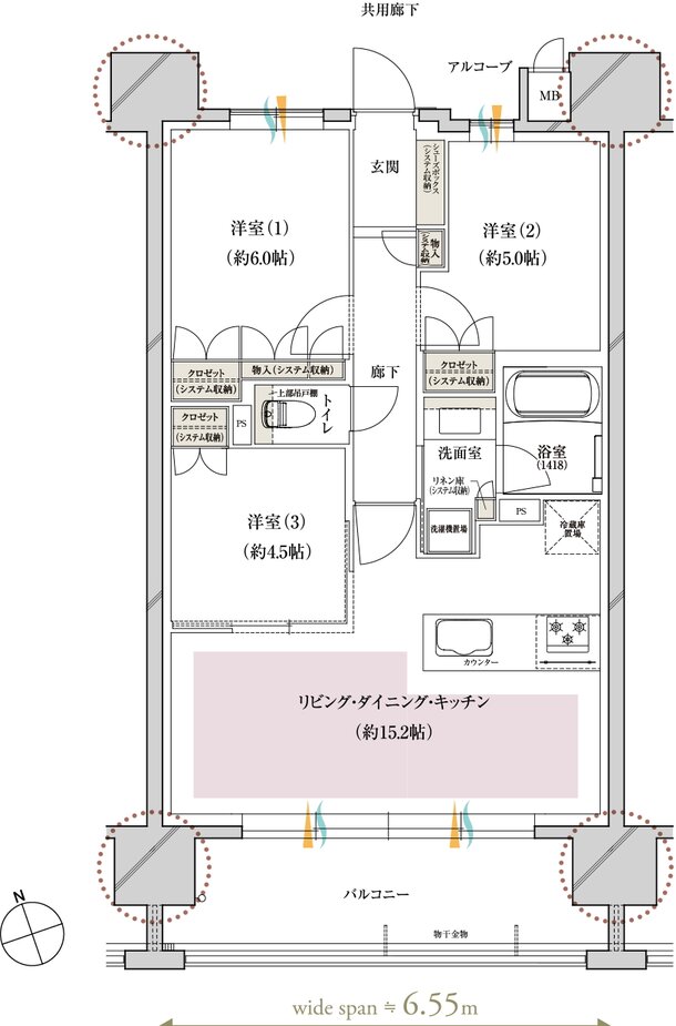 レ・ジェイド上前津 間取り B1 type