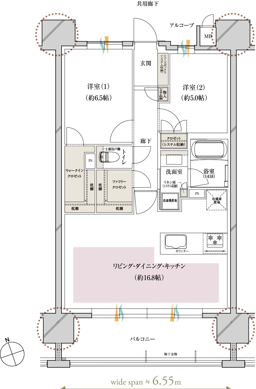 レ・ジェイド上前津 間取り B1 type MENU PLAN2