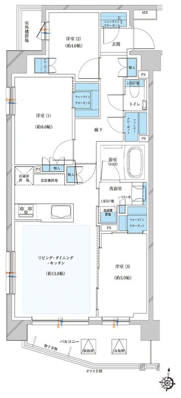 プレシス与野本町 間取り Gタイプ