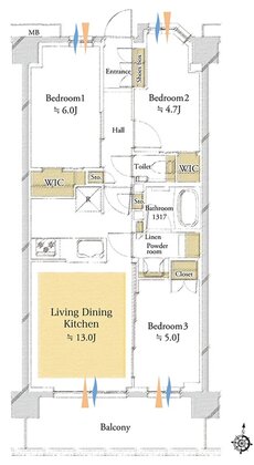 プレシス与野本町 間取り Iタイプ