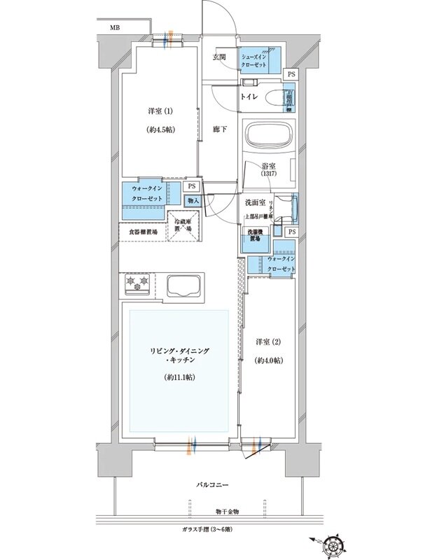 プレシス与野本町 間取り Cタイプ